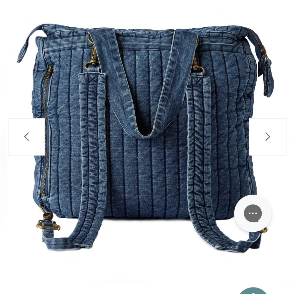 Pehr Denim Convertible Diaper Bag
